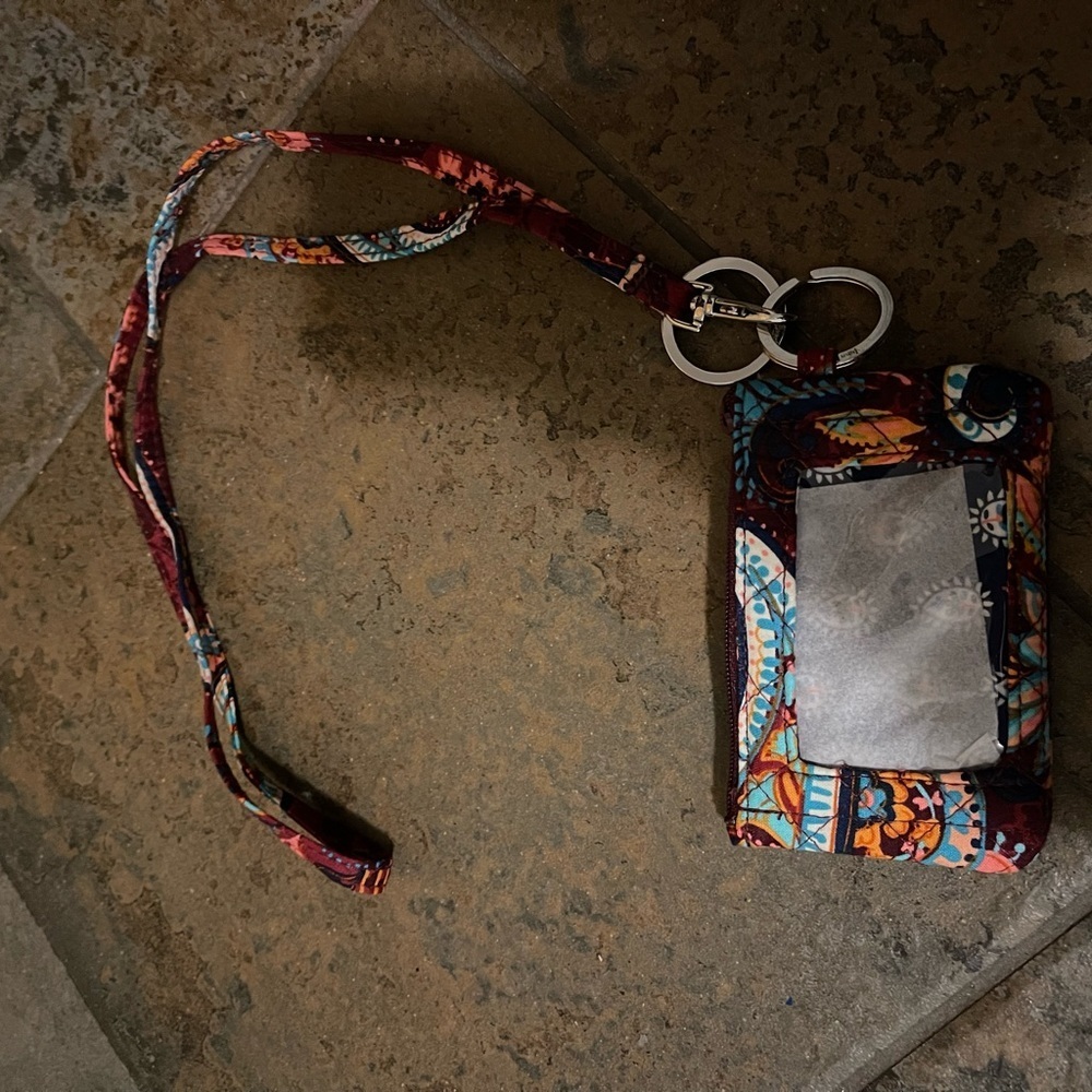 Vera Bradley key chain wallet. Brand new never used.